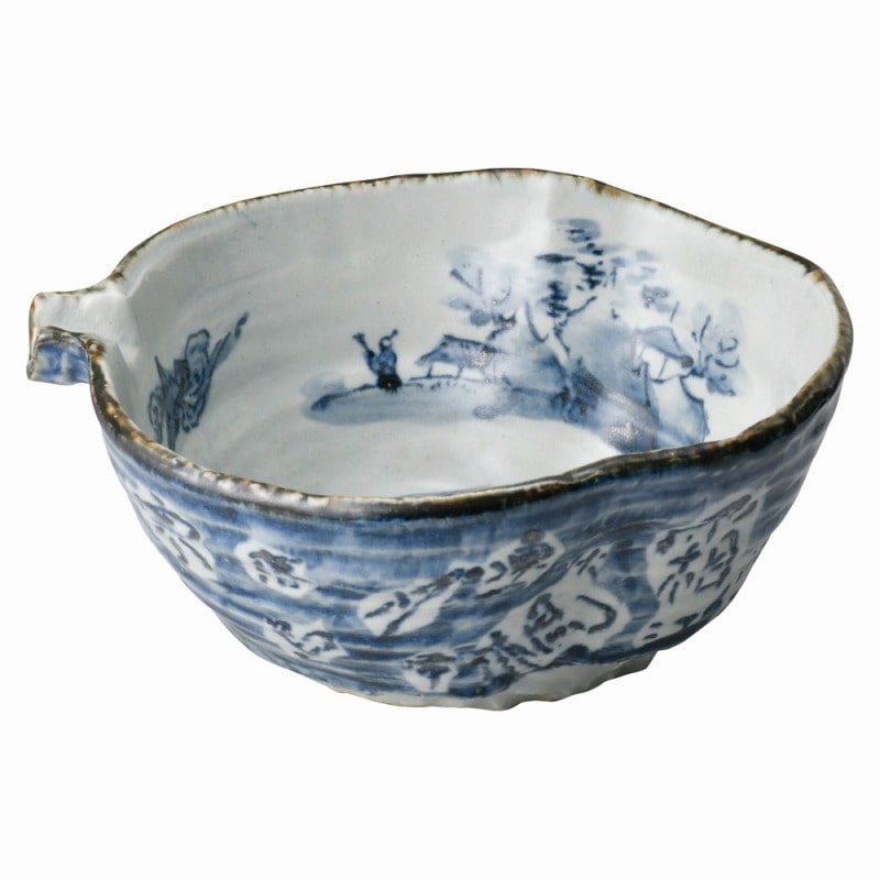 金正陶器 山水片口特大鉢 1個（ご注文単位1個）【直送品】