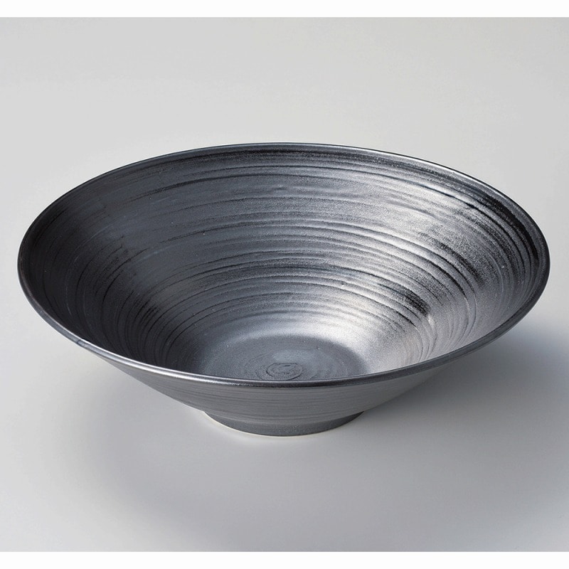 金正陶器 刷毛巻銀彩9.0反丼 1個（ご注文単位1個）【直送品】