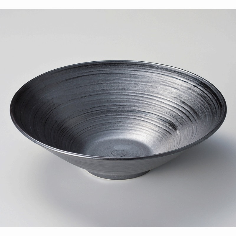 金正陶器 刷毛巻銀彩8.0反丼 1個（ご注文単位1個）【直送品】