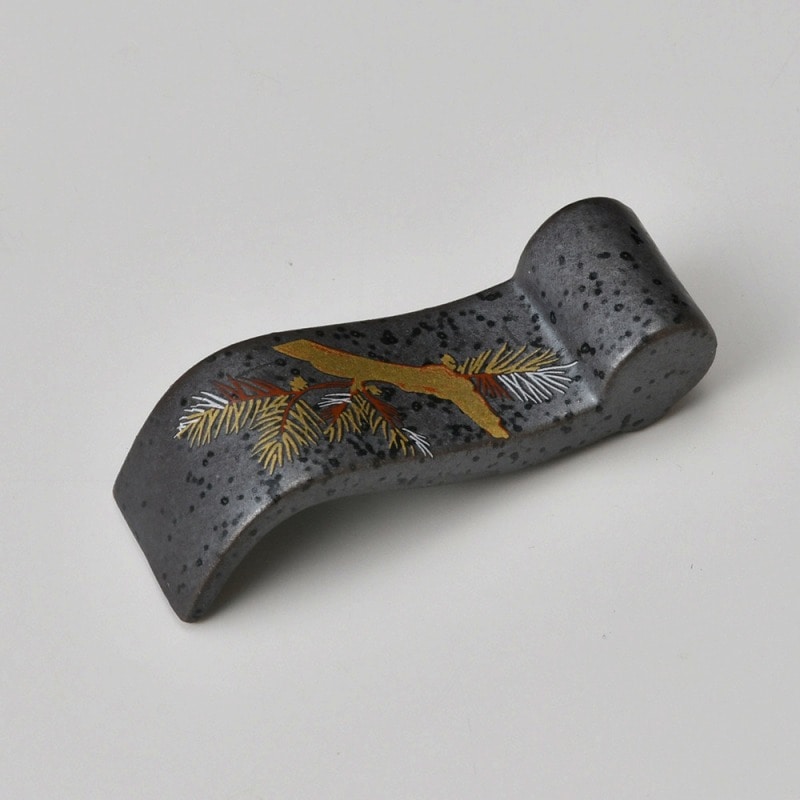 金正陶器 砂地松巻物型箸置 1個(ご注文単位1個)【直送品】