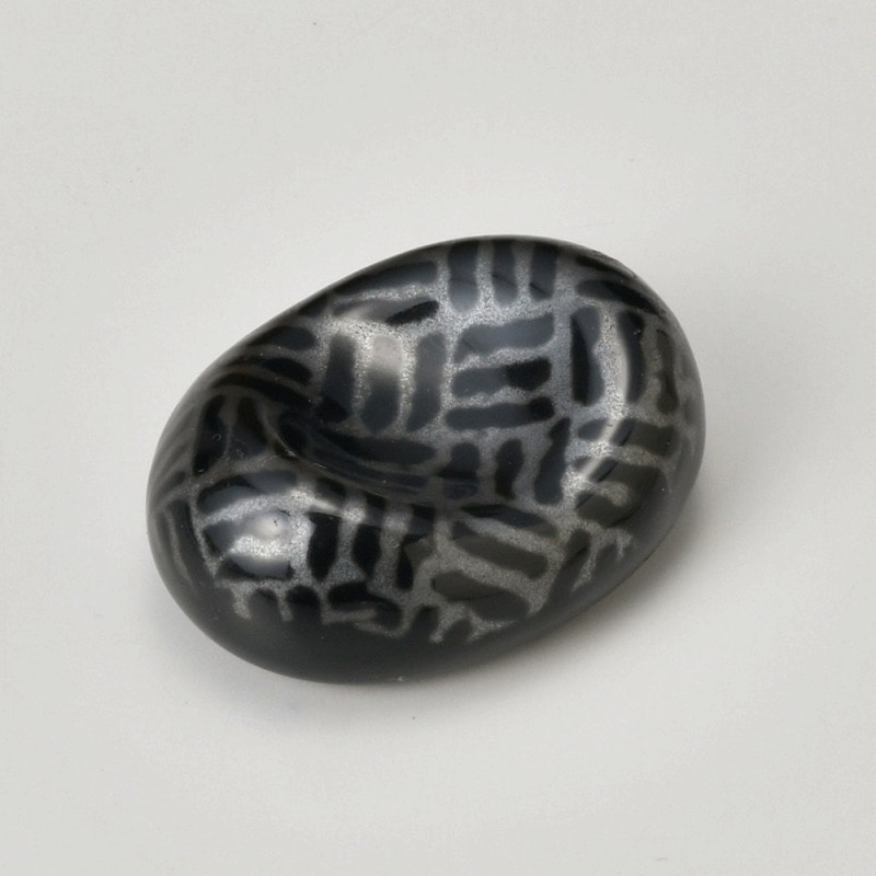 金正陶器 黒銀彩市松箸置 1個(ご注文単位1個)【直送品】