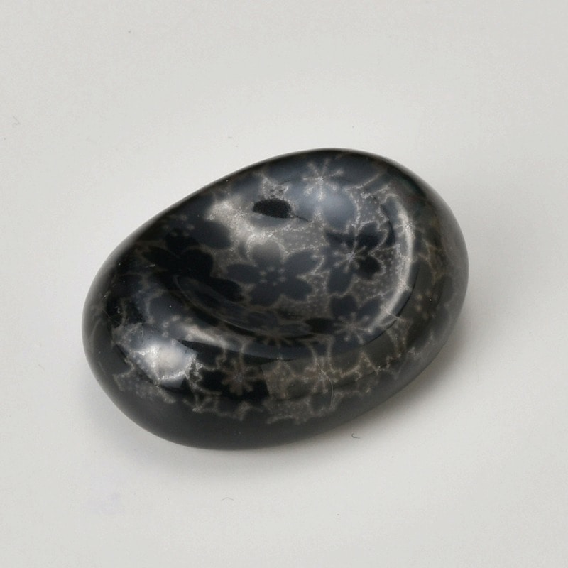 金正陶器 黒銀彩桜箸置 1個(ご注文単位1個)【直送品】
