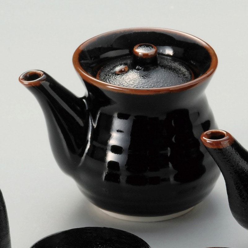 金正陶器 ゆず天目しょうゆ差し（大） 1個（ご注文単位1個）【直送品】