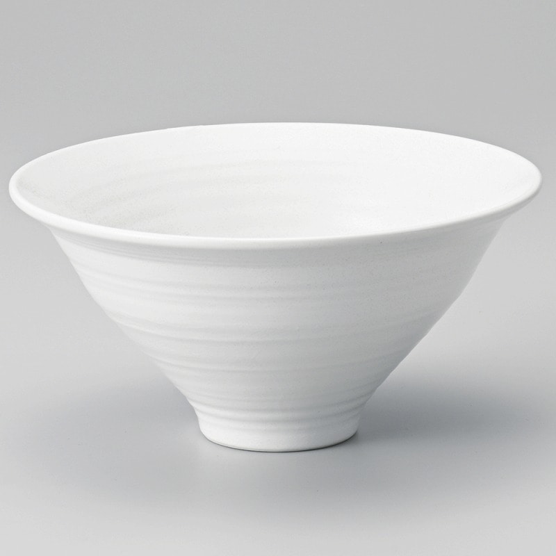 金正陶器 白結晶反り丼 1個（ご注文単位1個）【直送品】