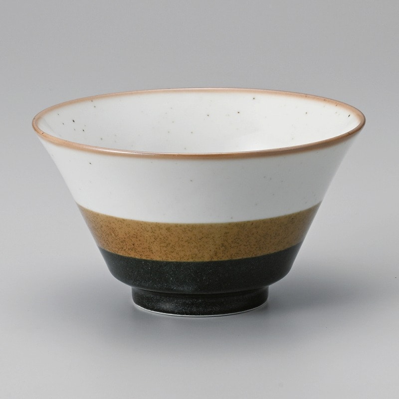 金正陶器 色分け三彩5.0反り丼 1個（ご注文単位1個）【直送品】