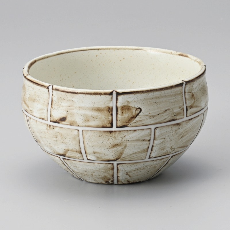 金正陶器 クラフトレンガなごみ丼（中） 1個（ご注文単位1個）【直送品】