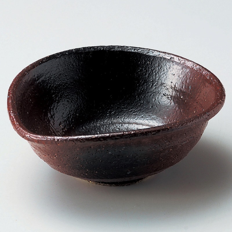 金正陶器 赤楽黒吹柿小鉢 1個(ご注文単位1個)【直送品】