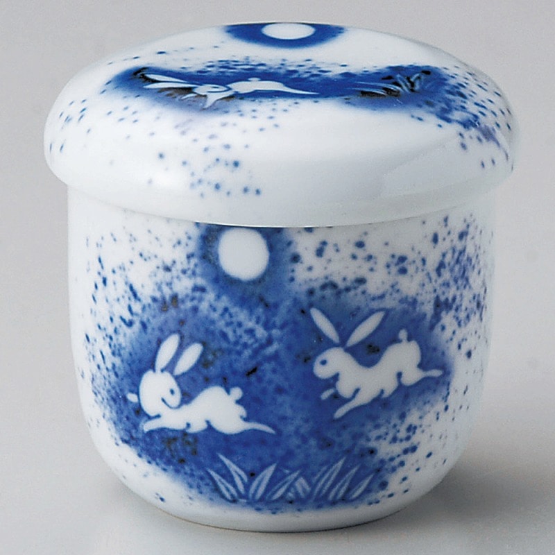 金正陶器 吹墨うさぎむし碗 1個(ご注文単位1個)【直送品】