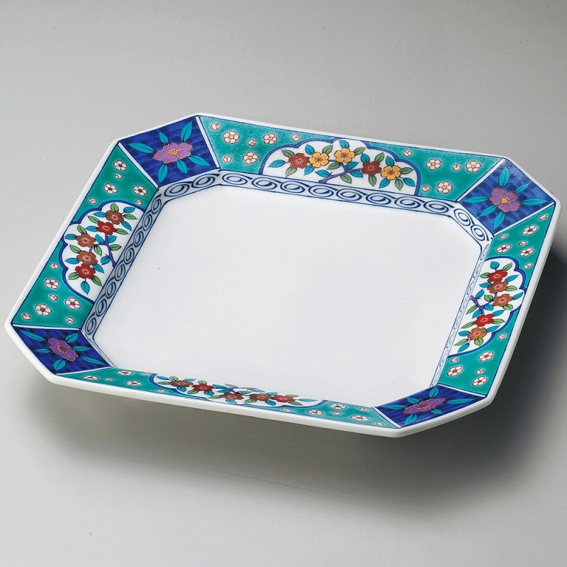 金正陶器 グリン花小紋高台5.5皿 1個（ご注文単位1個）【直送品】