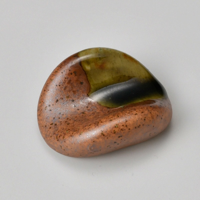 金正陶器 伊賀織部マユ型箸置 1個(ご注文単位1個)【直送品】