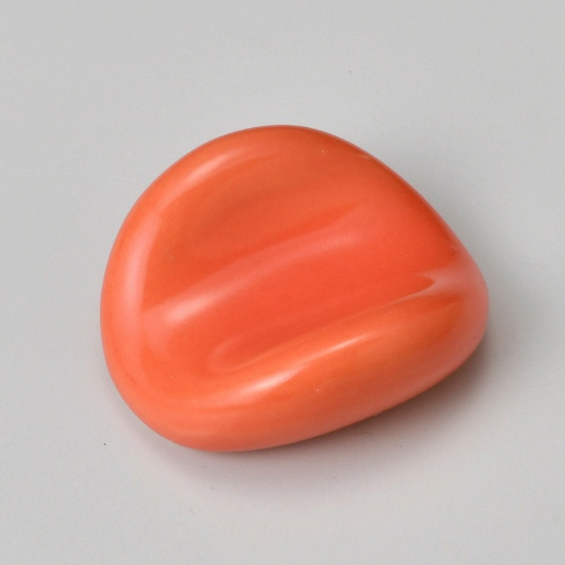 金正陶器 オレンジ釉まゆ箸置 1個(ご注文単位1個)【直送品】