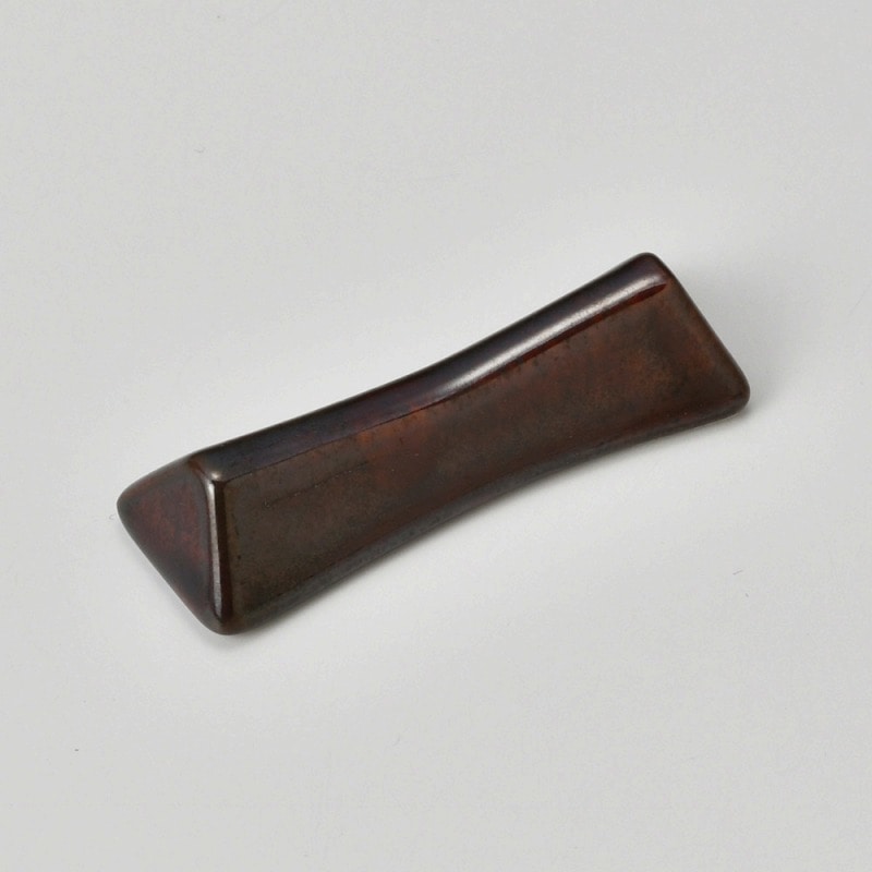 金正陶器 三山アメ釉箸置き 1個(ご注文単位1個)【直送品】