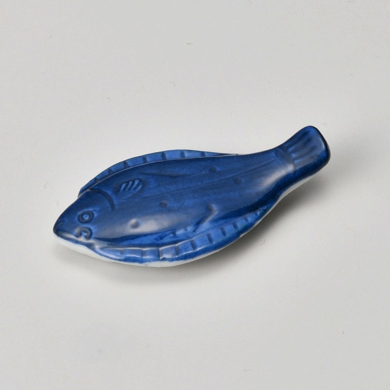 金正陶器 ヒラメ骨付箸置 1個(ご注文単位1個)【直送品】
