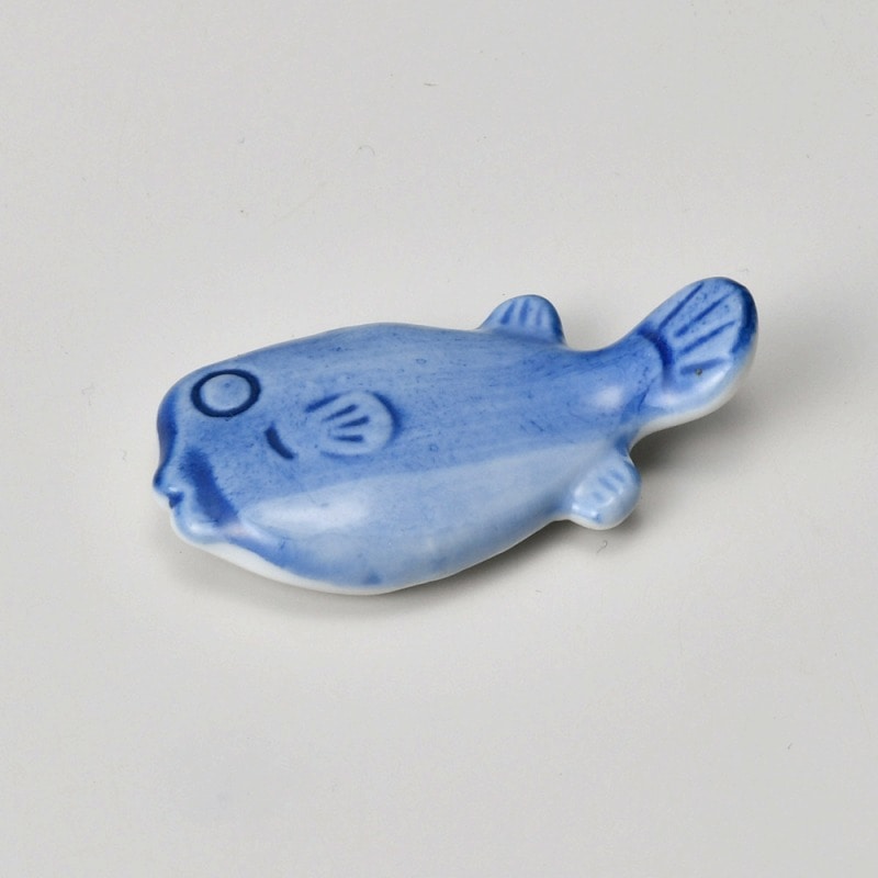 金正陶器 フグ骨付箸置 1個(ご注文単位1個)【直送品】