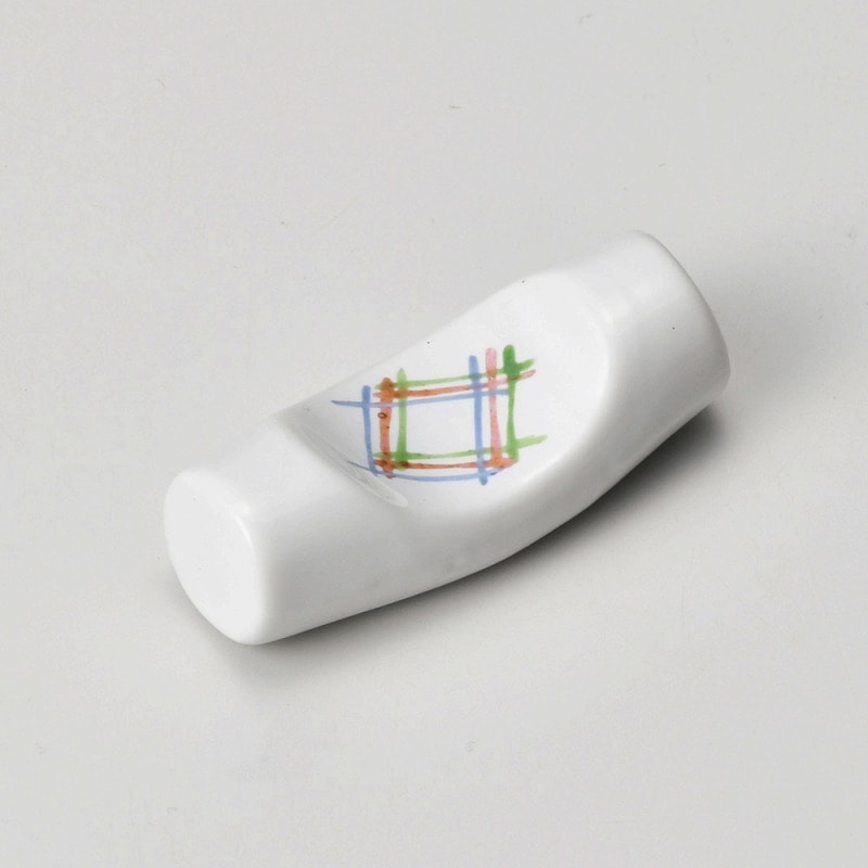 金正陶器 色彩格子ペコ箸置き 1個(ご注文単位1個)【直送品】