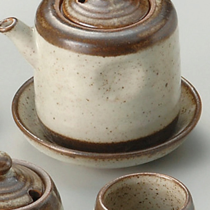 金正陶器 粉引唐津釉受皿 1個(ご注文単位1個)【直送品】