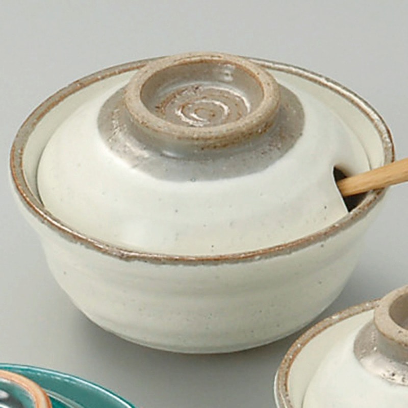 金正陶器 粉引口切やくみ入れ(大) 1個(ご注文単位1個)【直送品】