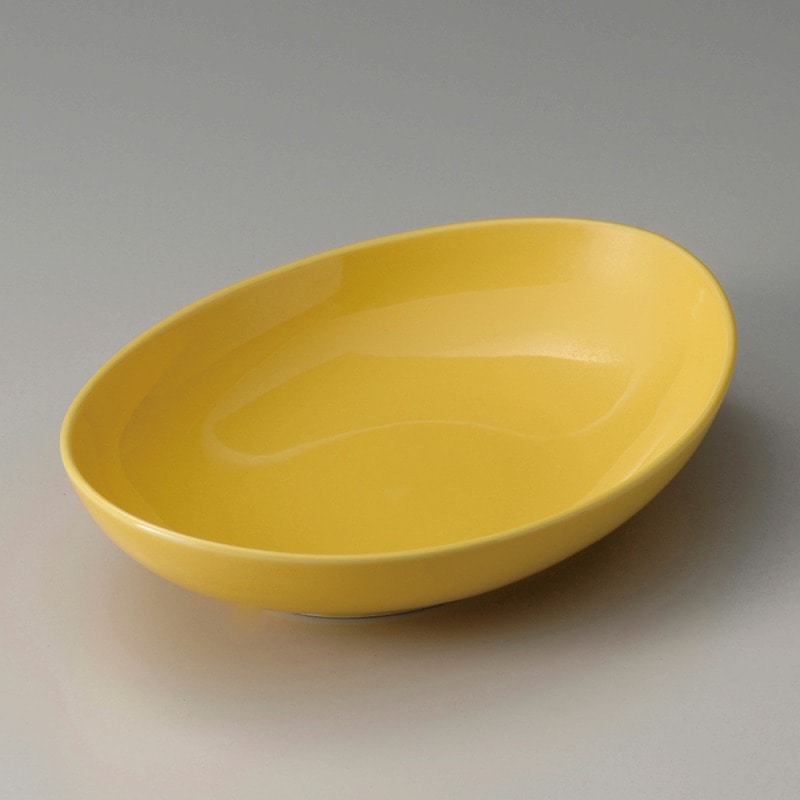 金正陶器 イエロー26㎝オーバルベーカー 1個（ご注文単位1個）【直送品】