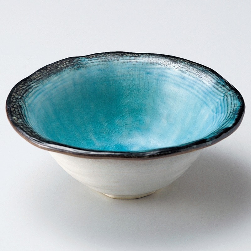 金正陶器 スカイストライプ5寸鉢 1個（ご注文単位1個）【直送品】