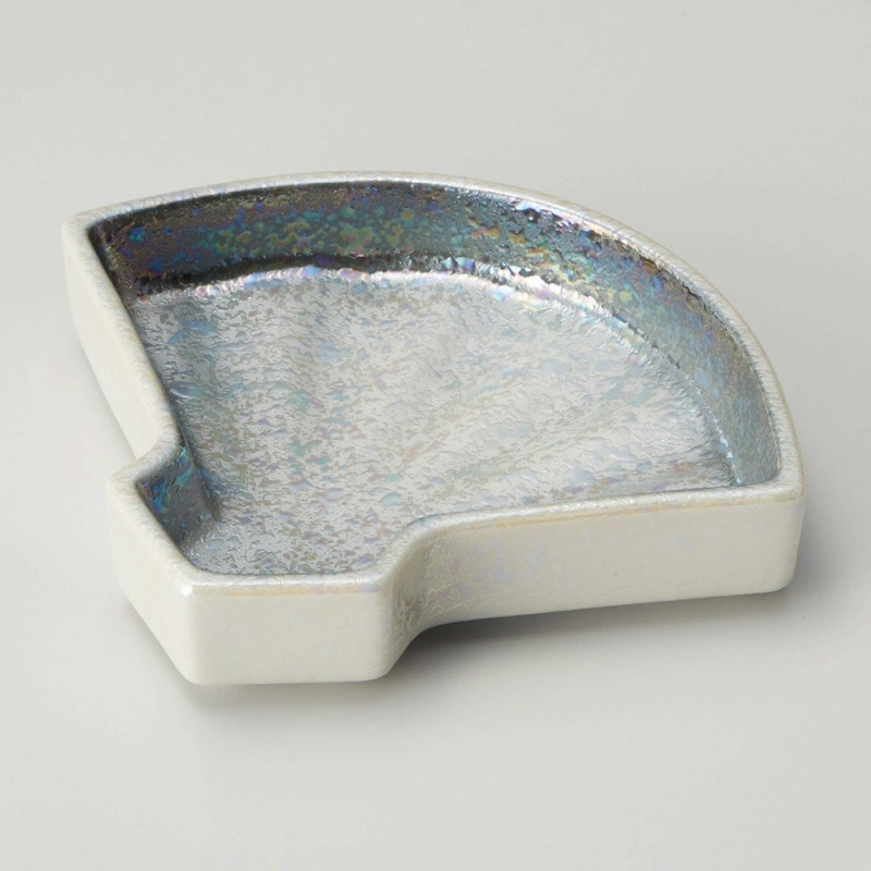 金正陶器 メタル扇型松花堂 1個(ご注文単位1個)【直送品】