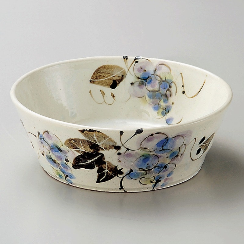 金正陶器 みのりぶどう切立鉢大 1個(ご注文単位1個)【直送品】