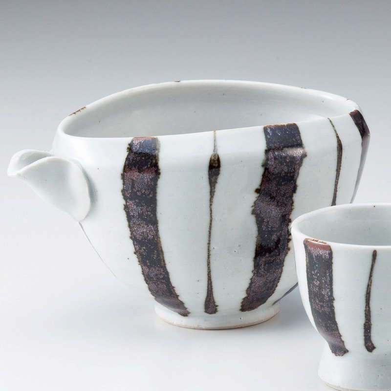 金正陶器 錆十草手押冷酒器 1個(ご注文単位1個)【直送品】