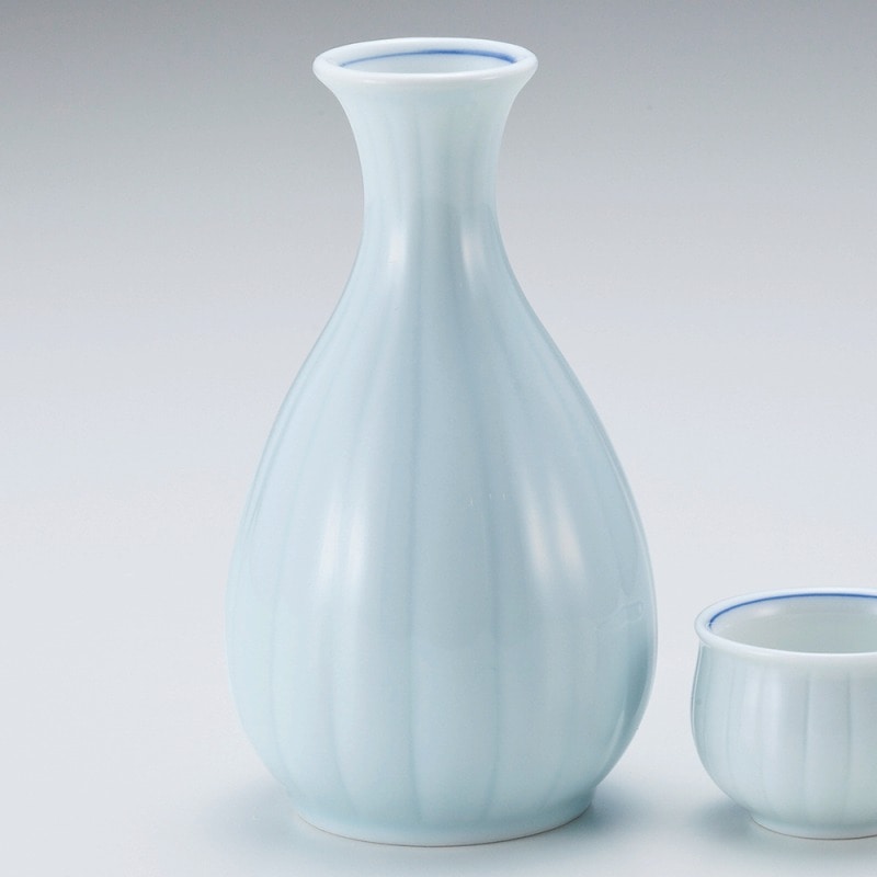 金正陶器 青白菊割徳利(大) 1個(ご注文単位1個)【直送品】