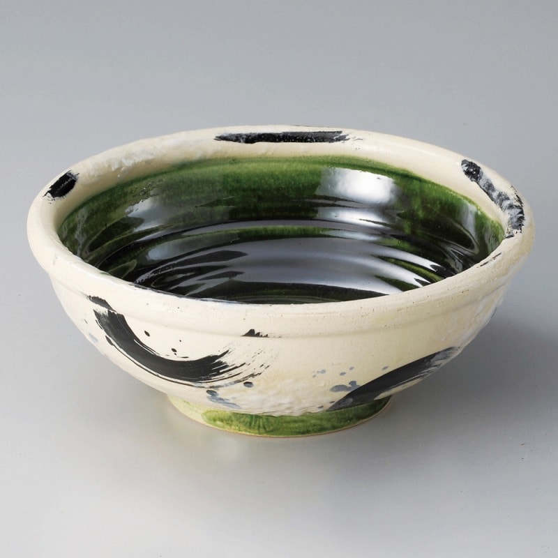 金正陶器 織部呉須刷毛目5寸丼 1個(ご注文単位1個)【直送品】