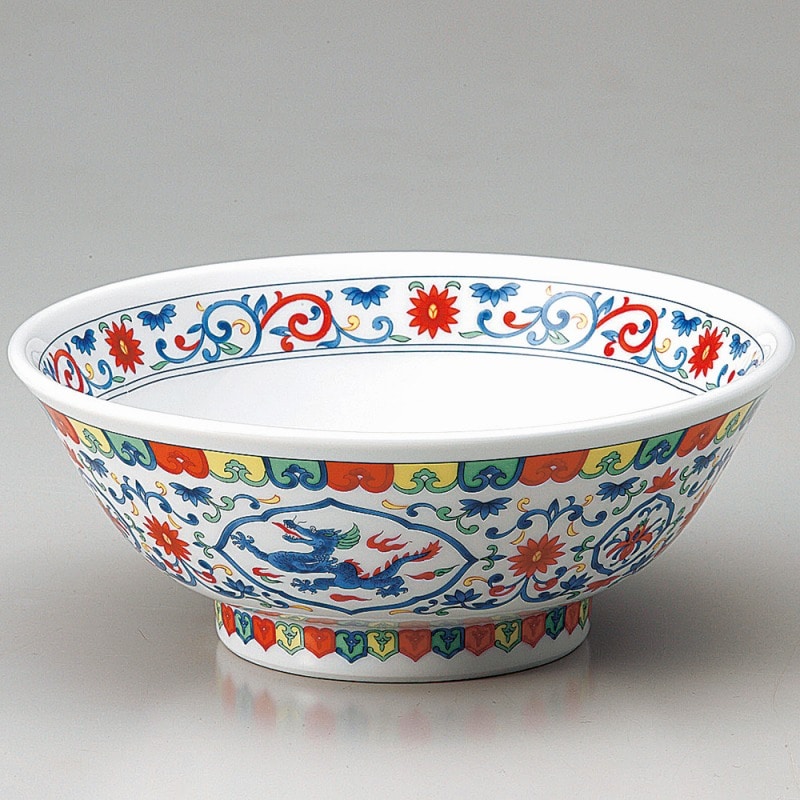 金正陶器 三色間取竜高台6.8丼 1個(ご注文単位1個)【直送品】