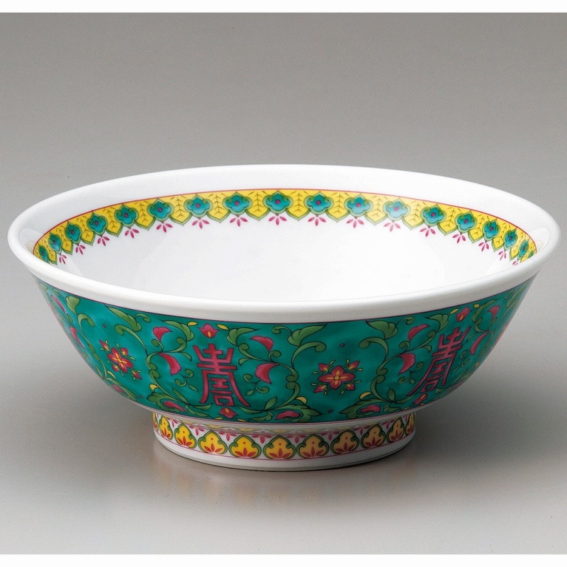 金正陶器 深セン彩華高台6.8丼 1個(ご注文単位1個)【直送品】