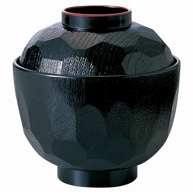 金正陶器 ［TA］耐熱亀甲小吸椀 黒天朱 1個（ご注文単位1個）【直送品】