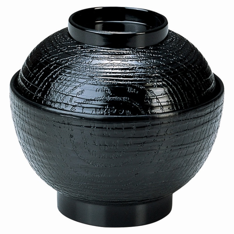 金正陶器 ［A］ケヤキ小吸椀 黒 1個（ご注文単位1個）【直送品】