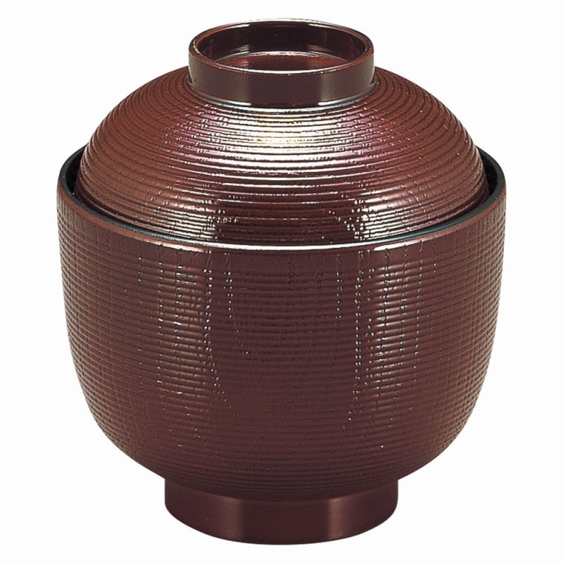 金正陶器 ［TA］耐熱千筋ケヤキ小吸椀 溜 1個（ご注文単位1個）【直送品】