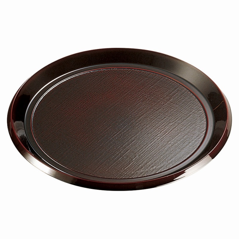 金正陶器 ［ＰＰ］８寸丸布目そば皿 溜丸強化ＰＰ竹ス クリーム 1個（ご注文単位1個）【直送品】