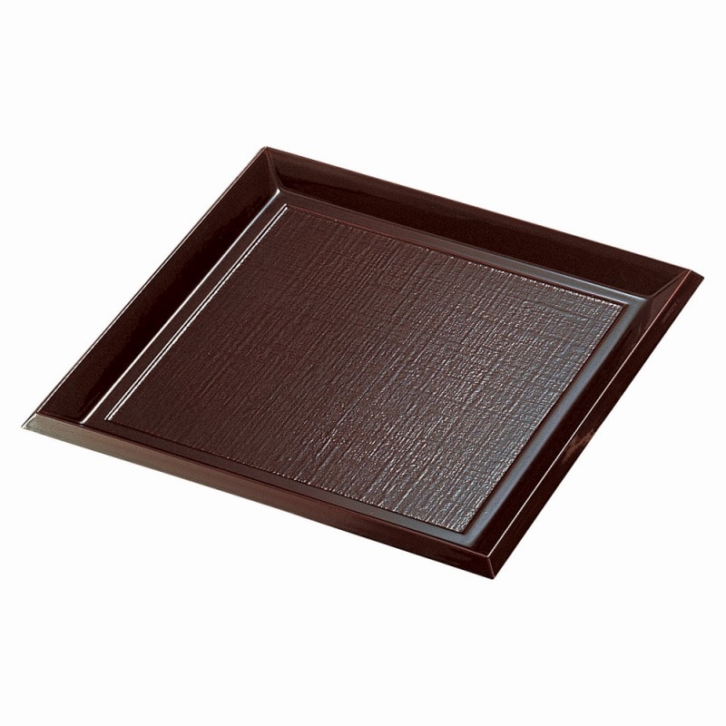 金正陶器 ［Ａ］７寸角布目そば皿 溜本体 1個（ご注文単位1個）【直送品】