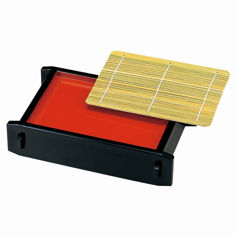 金正陶器 ［Ａ］長角セイロ 黒内朱本体（底板付） 1個（ご注文単位1個）【直送品】