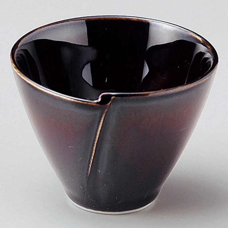 金正陶器 漆ブラウントジメ小付 1個（ご注文単位1個）【直送品】