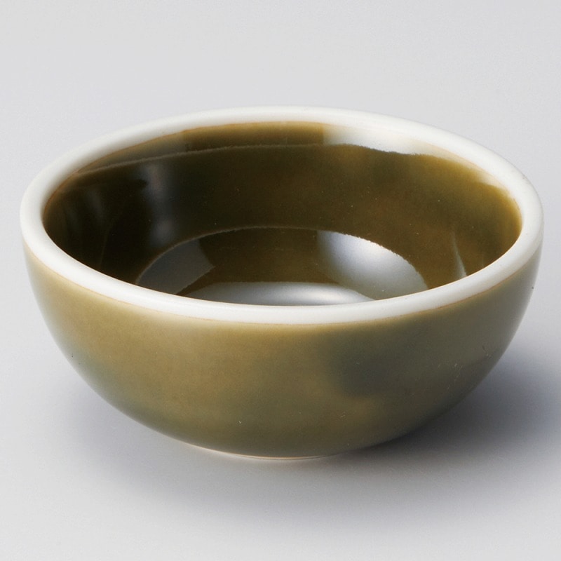 金正陶器 オリーブ渕透明釉8.5㎝ボール 1個（ご注文単位1個）【直送品】