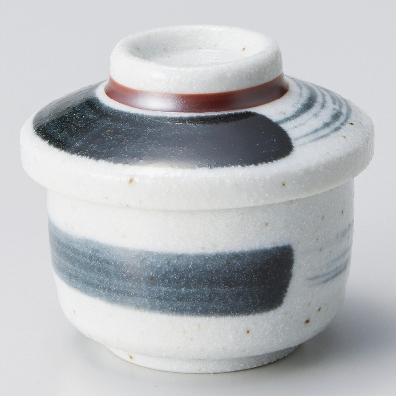 金正陶器 黒刷毛梨地ミニミニ蓋物 1個（ご注文単位1個）【直送品】