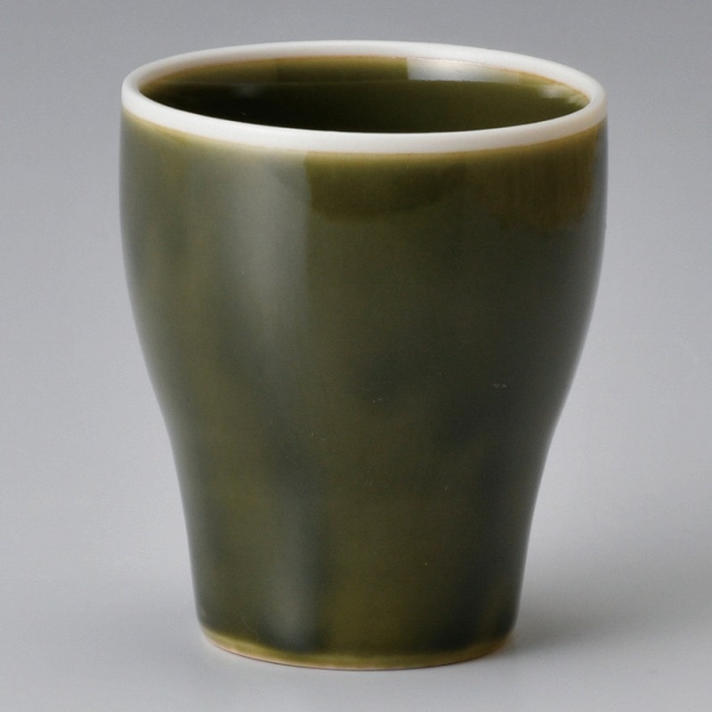 金正陶器 渕透明釉流オリーブカップ 1個(ご注文単位1個)【直送品】