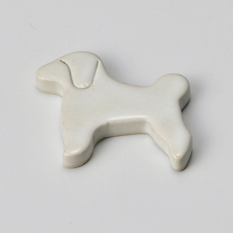 金正陶器 いぬ箸置き 白 1個(ご注文単位1個)【直送品】