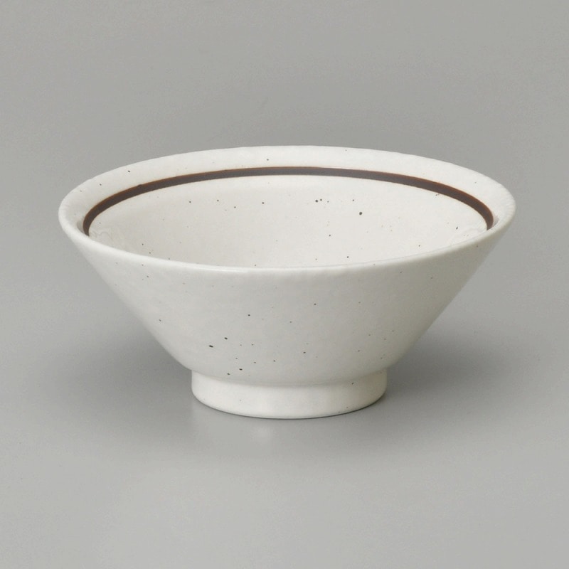 金正陶器 粉引ラインライス丼 1個（ご注文単位1個）【直送品】