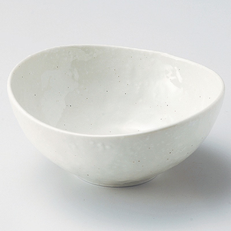 金正陶器 雪粉引楕円5.0鉢 1個(ご注文単位1個)【直送品】