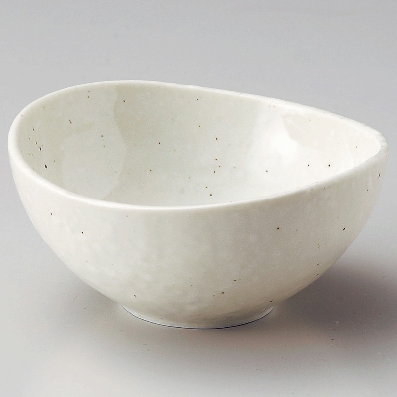 金正陶器 雪粉引楕円3.5鉢 1個(ご注文単位1個)【直送品】
