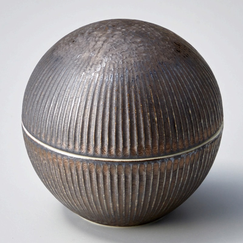 金正陶器 金結晶しのぎ蓋物 1個(ご注文単位1個)【直送品】