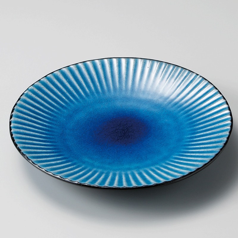 金正陶器 黒土化粧しのぎ7.0皿（トルコ） 1個（ご注文単位1個）【直送品】