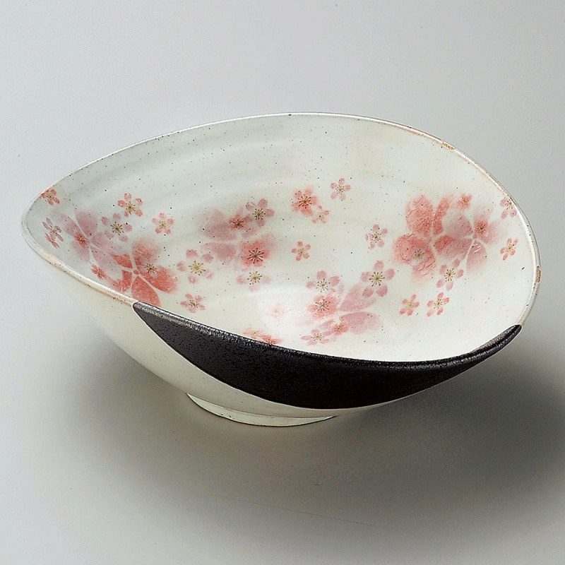 金正陶器 粉引舞桜盛鉢 1個(ご注文単位1個)【直送品】