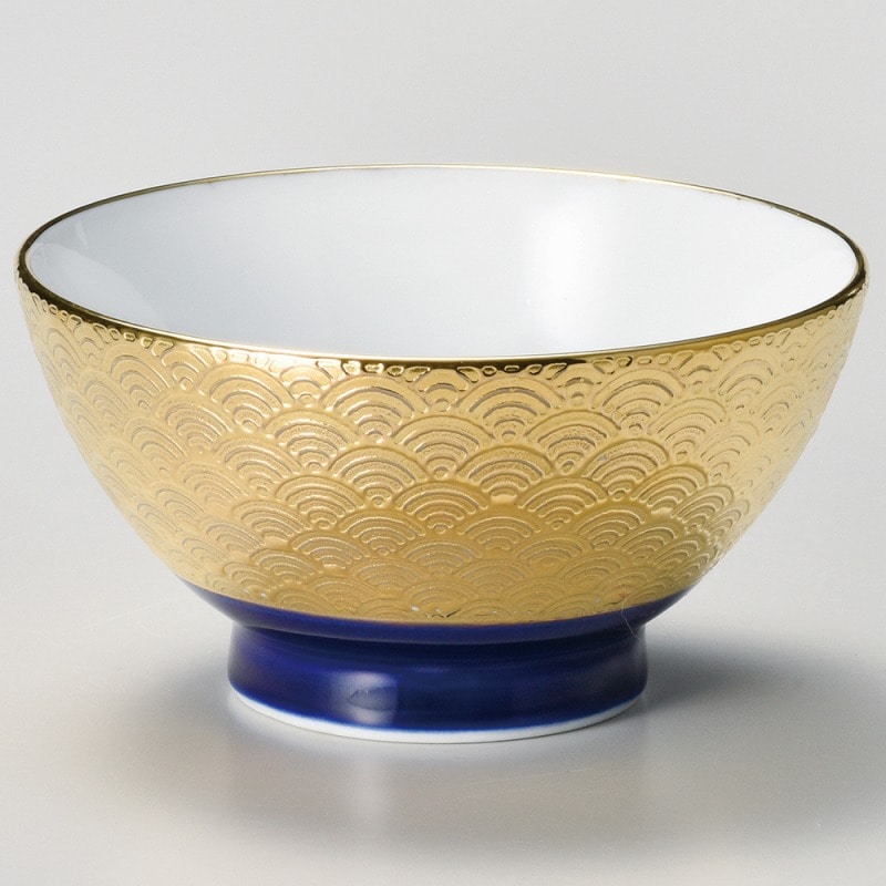 金正陶器 波紋EGルリ巻茶碗(G) 1個(ご注文単位1個)【直送品】