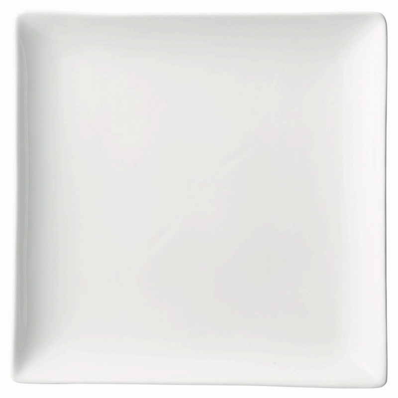 金正陶器 ルナホワイト26㎝正角皿 1個(ご注文単位1個)【直送品】