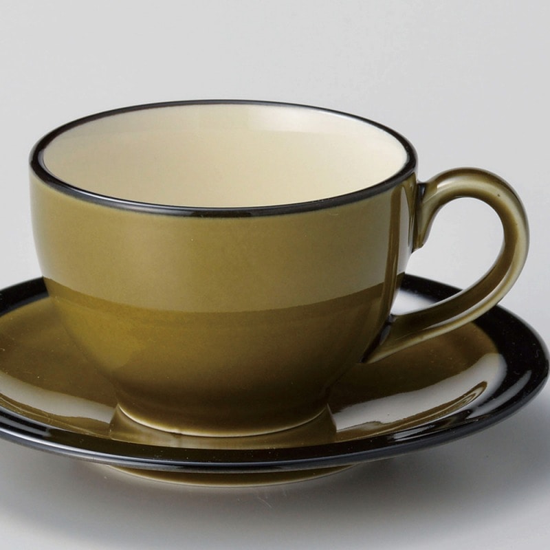 金正陶器 BlackRustオリーブ丸コーヒー碗 1個 ※カップ単品のみ（ご注文単位1個）【直送品】